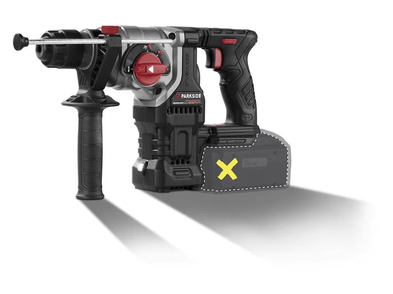 PARKSIDE PERFORMANCE® Martillo perforador y cincelador inalámbrico PKHAP 20-Li C3, sin batería ni cargador, 20 V