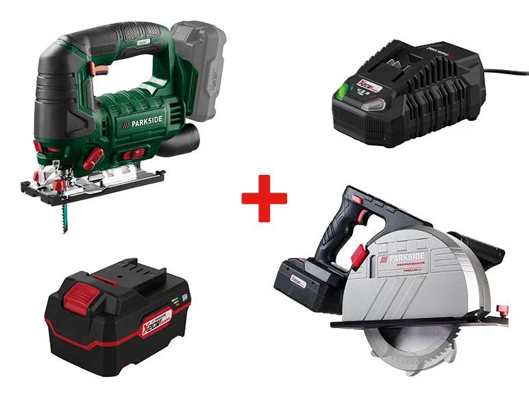 Sierra Circular de Corte de Metal Inalámbrica + Sierra de Calar + Batería + Cargador, 20V